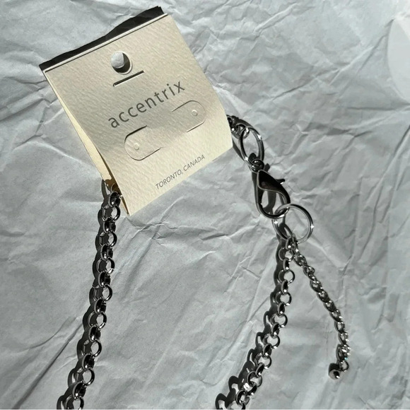 BVG inspired chain necklace w/ lepidolite gemstone pendant - Picture 5 of 12